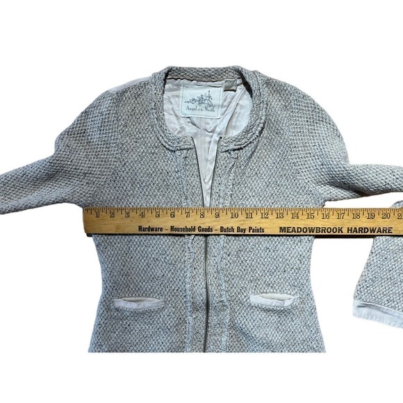 Anthropologie Angel of the North Tweed/Wool Zip Blazer/Jacket. Women's XS - Picture 7 of 7